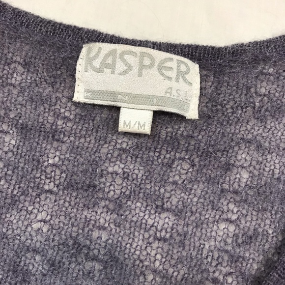 Vintage 90s Y2K Sheer Purple Knit Cardigan - Picture 2 of 6